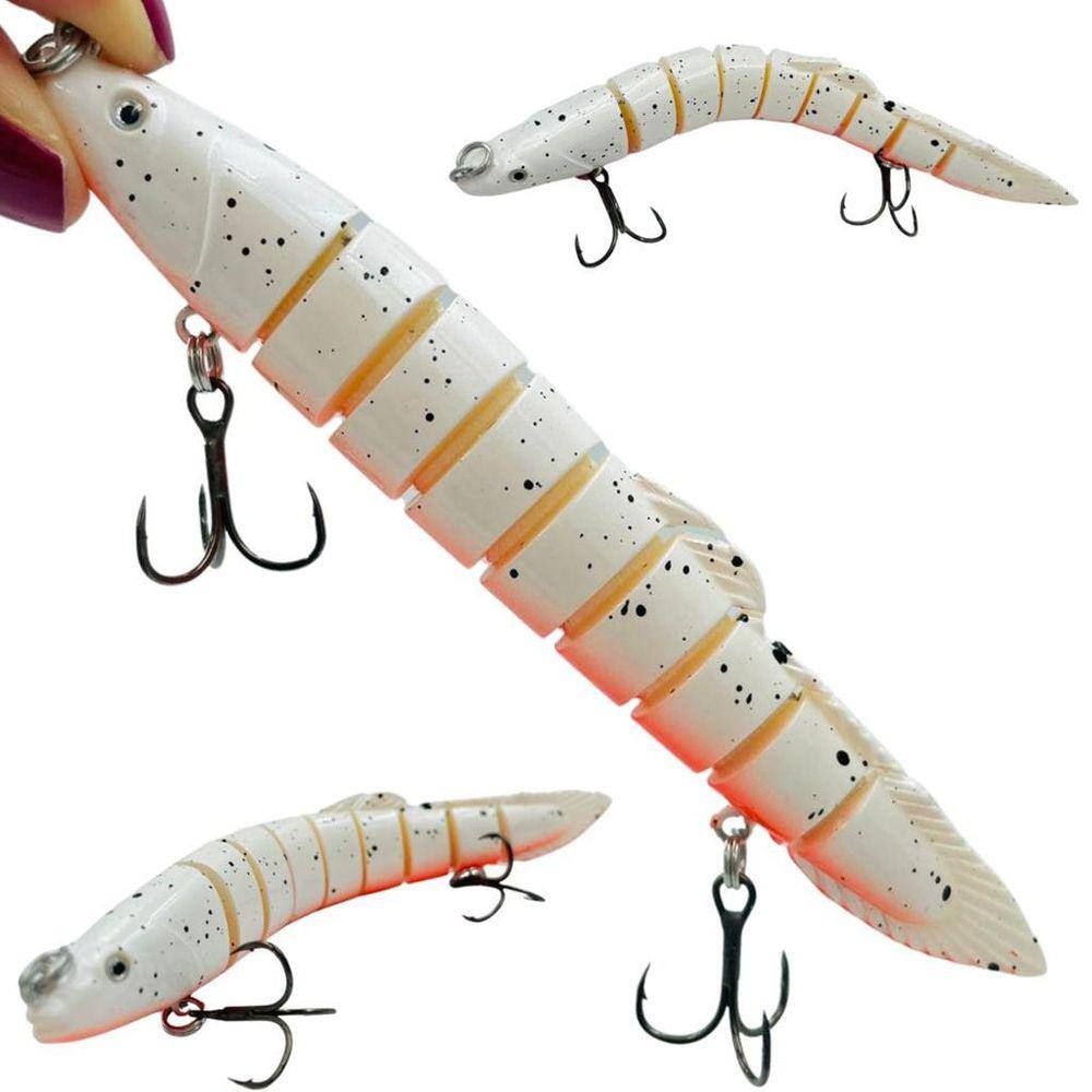 Isca Artificial Articulada Tuvira Sarapo Branca 14cm 21.4gr