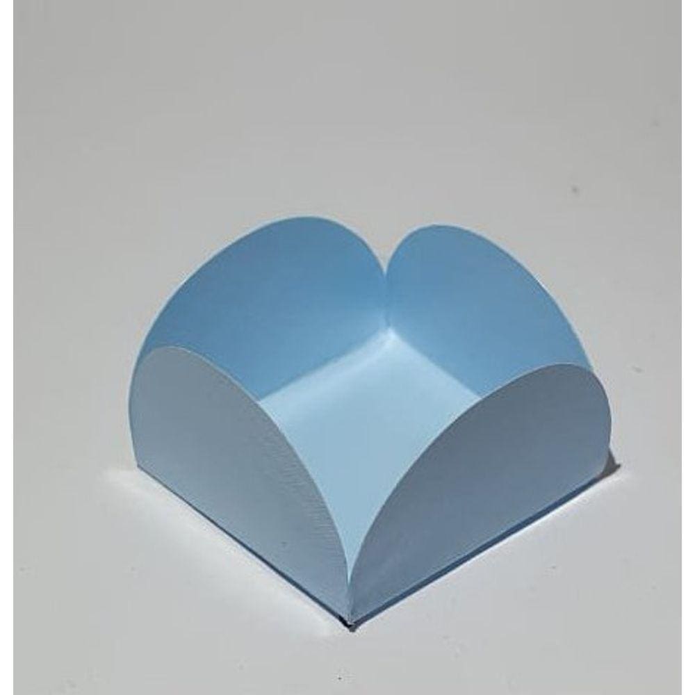 Forminha 4 Pétalas Azul Bebê com 50 Unidades 3,5x3,5 - Candy