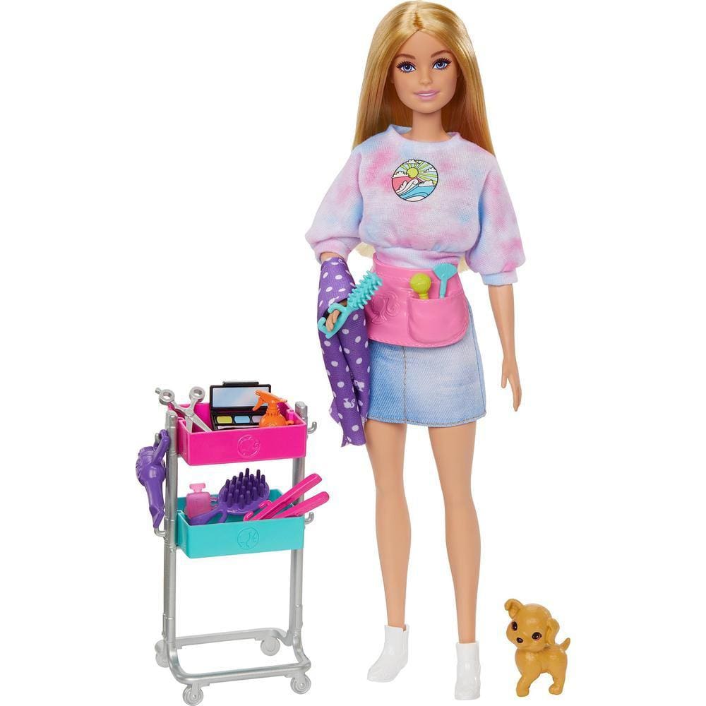 Boneca - Barbie Malibu - Cabeleleira com acesssorios - HNK95 MATTEL