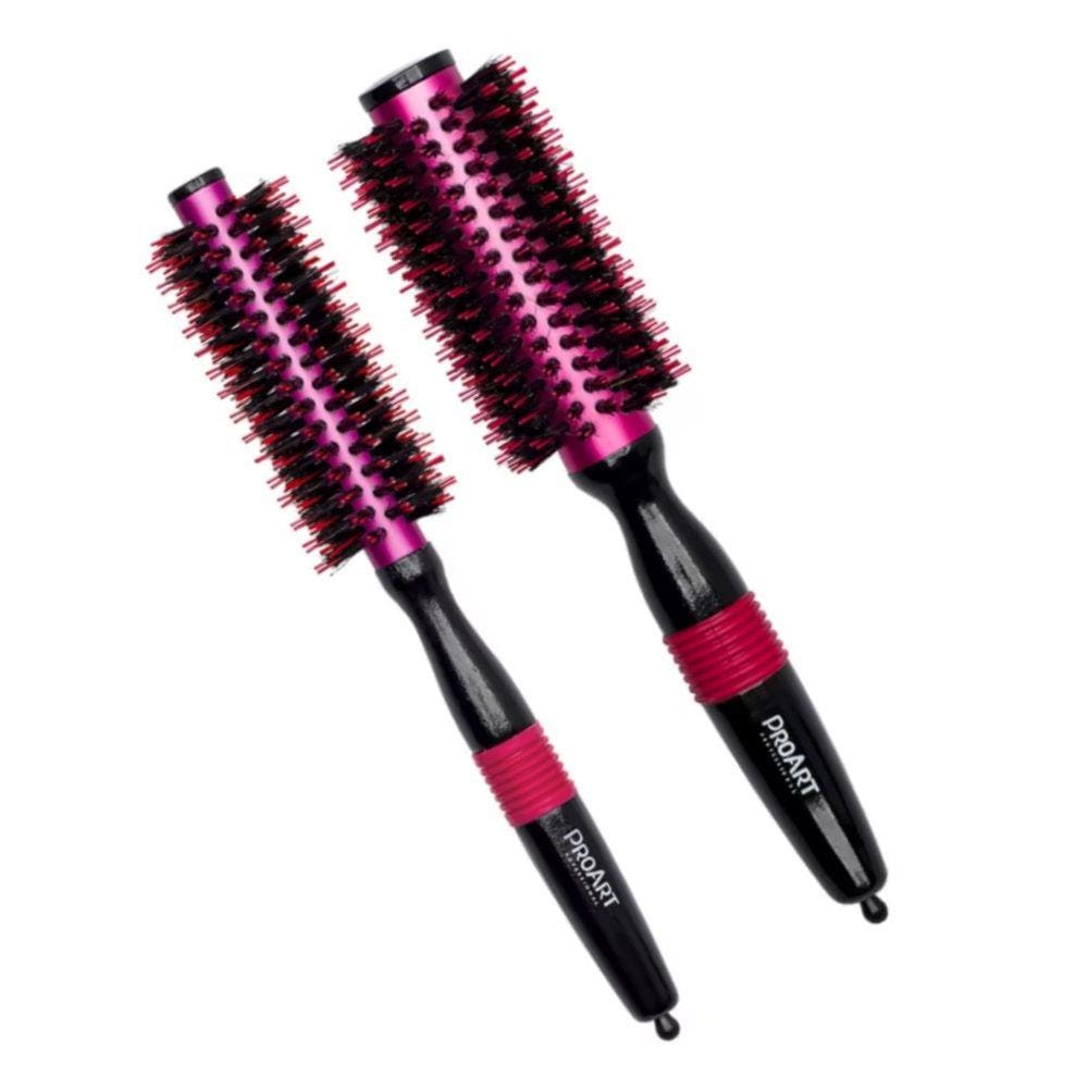Kit Escova Profissional Metálica Pro 15/25mm Rosa ProArt