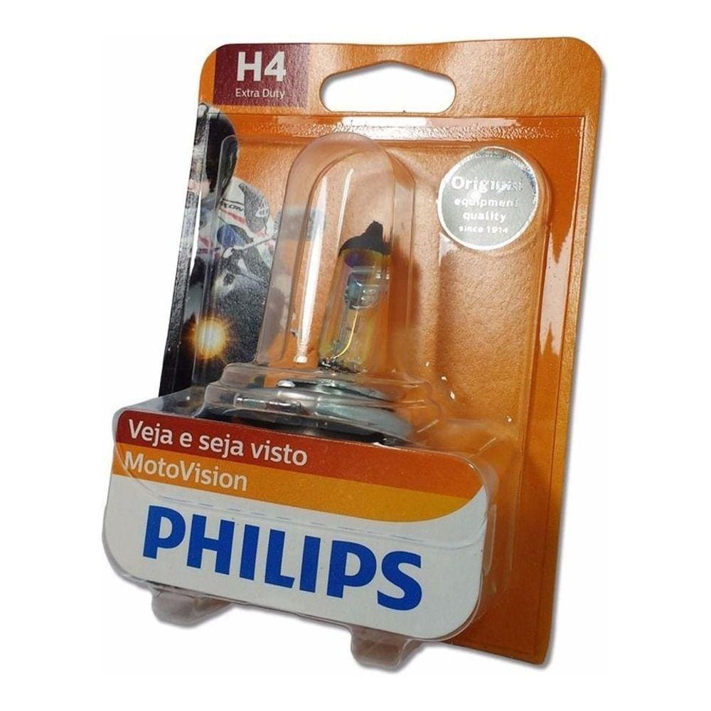 Lampada Farol H4 12V 35/35W Motovision Philips