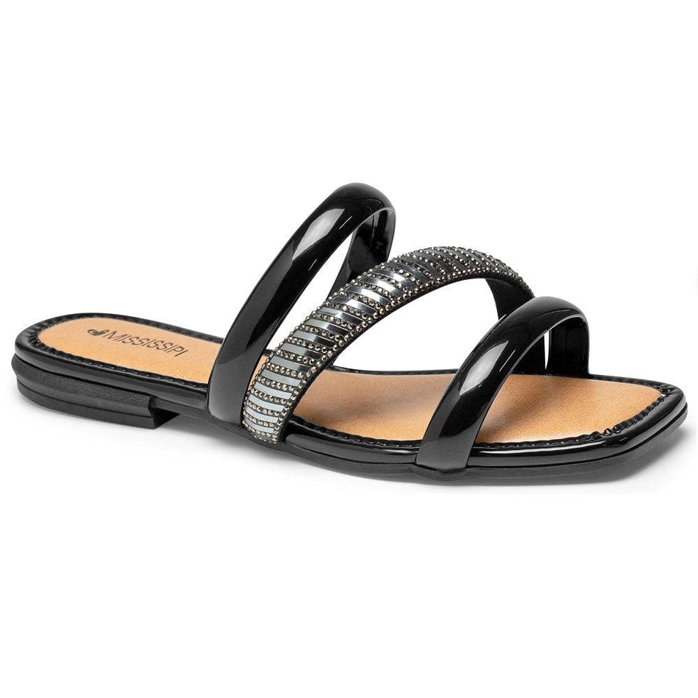 Rasteira Mississipi Q8841 Feminina - Preta