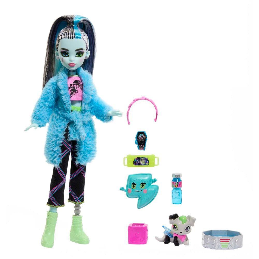 boneca monster high frankie choque eletrizante mattel