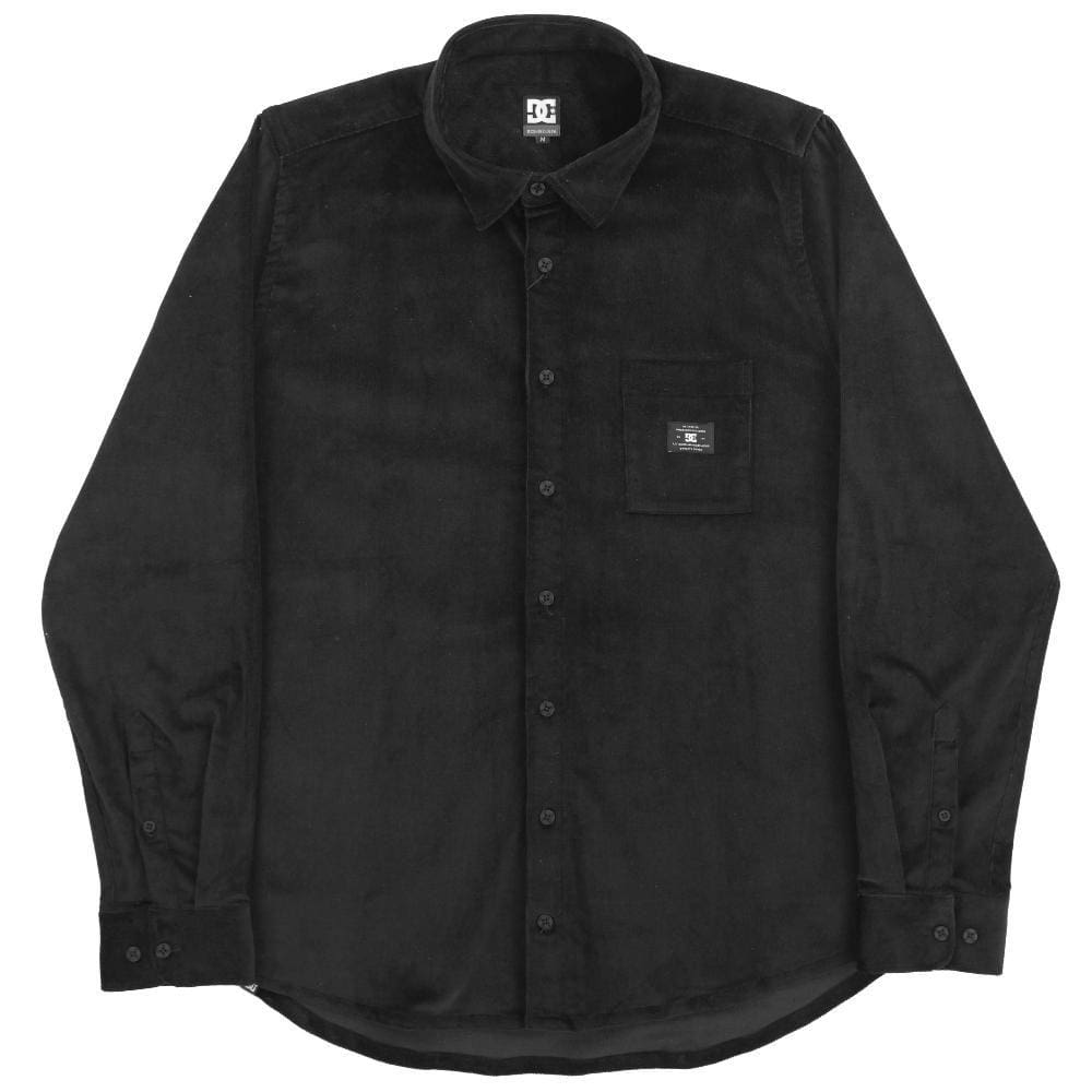 Camisa DC Shoes Corduroy Veludo Cotelê Preto - Masculino