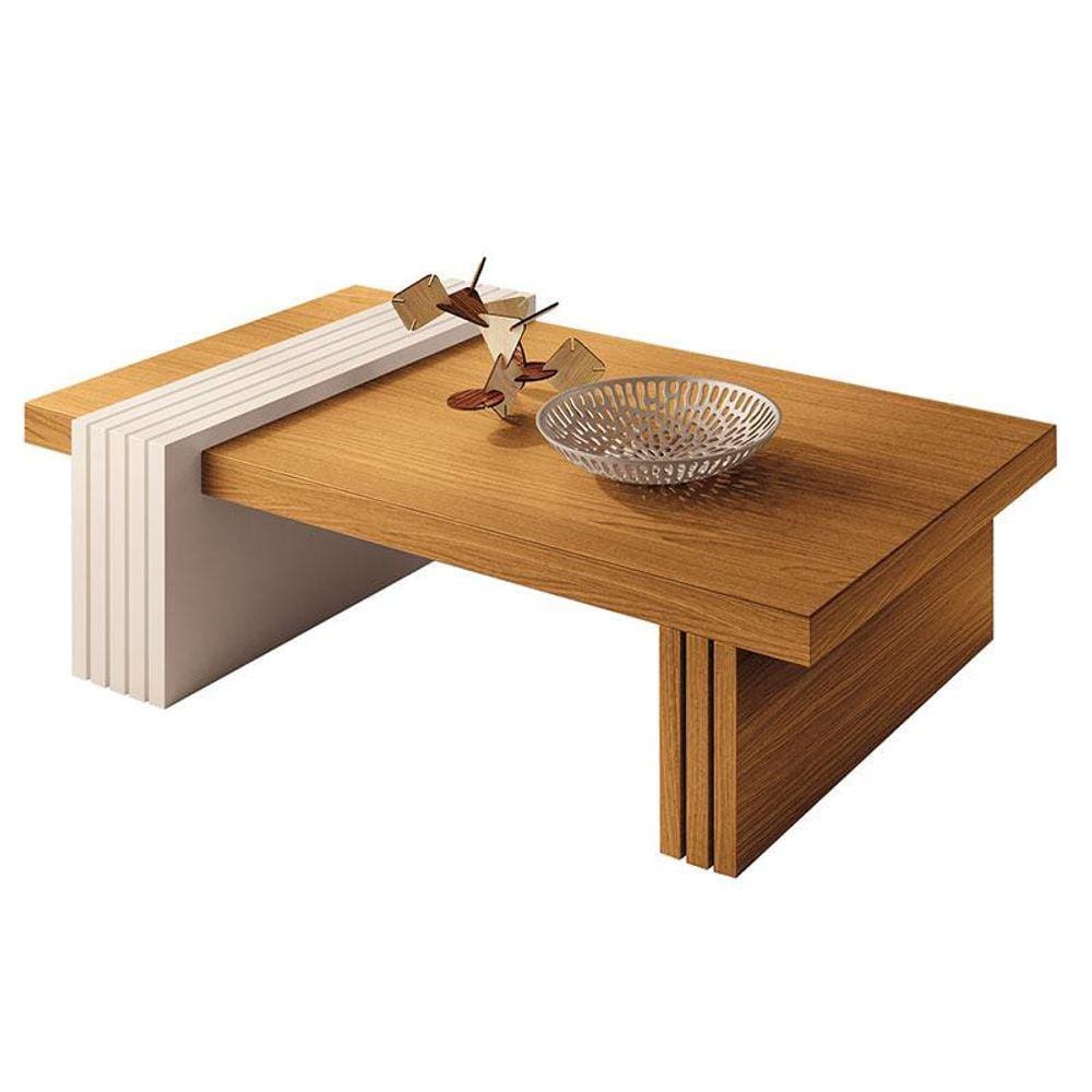Mesa de Centro Luna Cinamomo Off White - HB Móveis