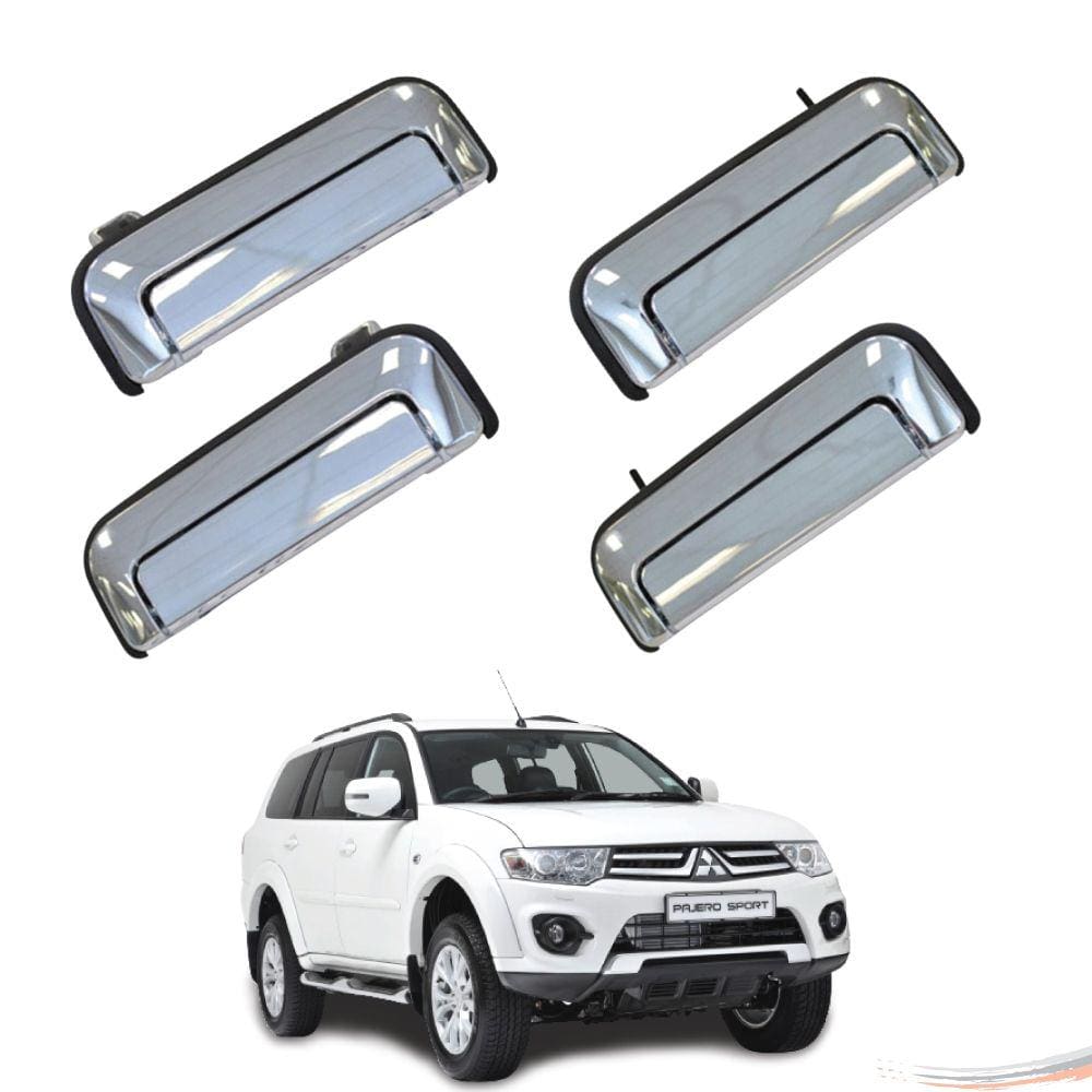 Kit Completo 4 Maçanetas Exter Cromadas Pajero Sport 99 a 11