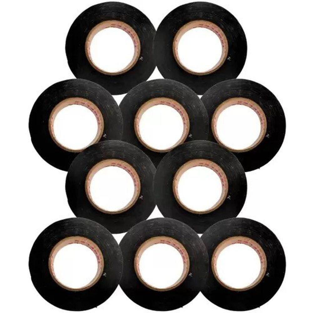 Kit 10 Fita Isolante 18mm x 20mt Preta Soprano
