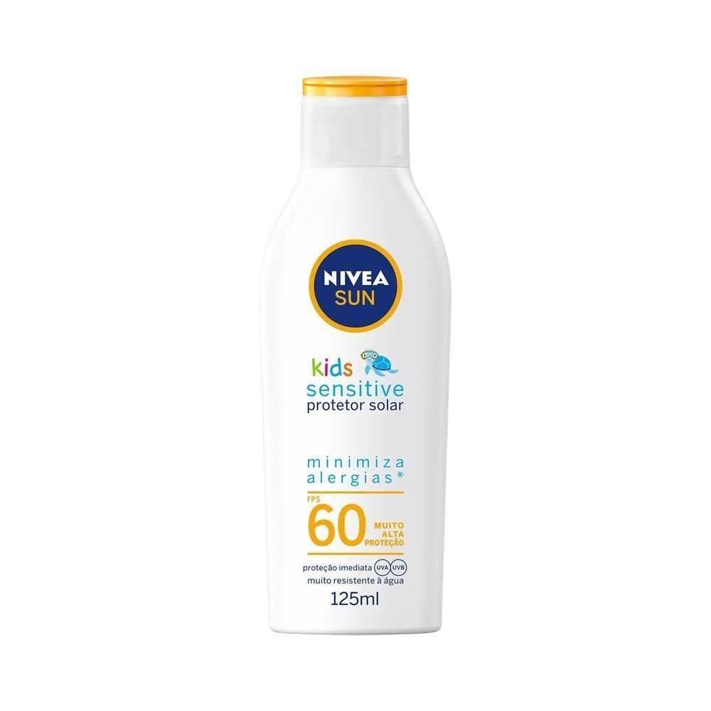 Protetor Solar Nivea Sun Kids Sensitive Fps60 125ml