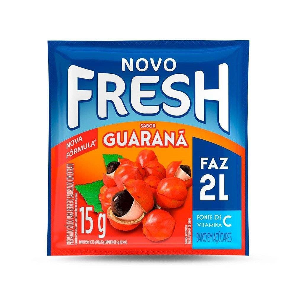 Refresco em Pó Fresh Guaraná 15g Display com 15 Unidades