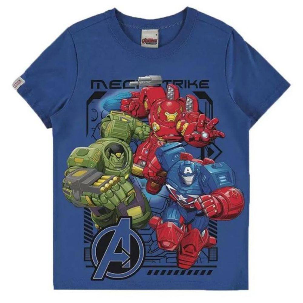 Camiseta Infantil Manga Curta Vingadores Malwee Ref. 100454