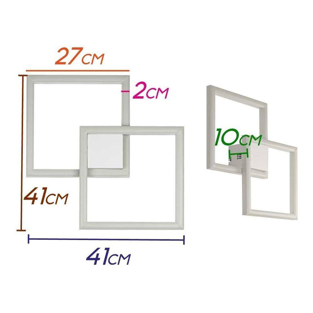 Arandela Plafon Tec Branco LED 45W 3000k Bella GD010 ST2479