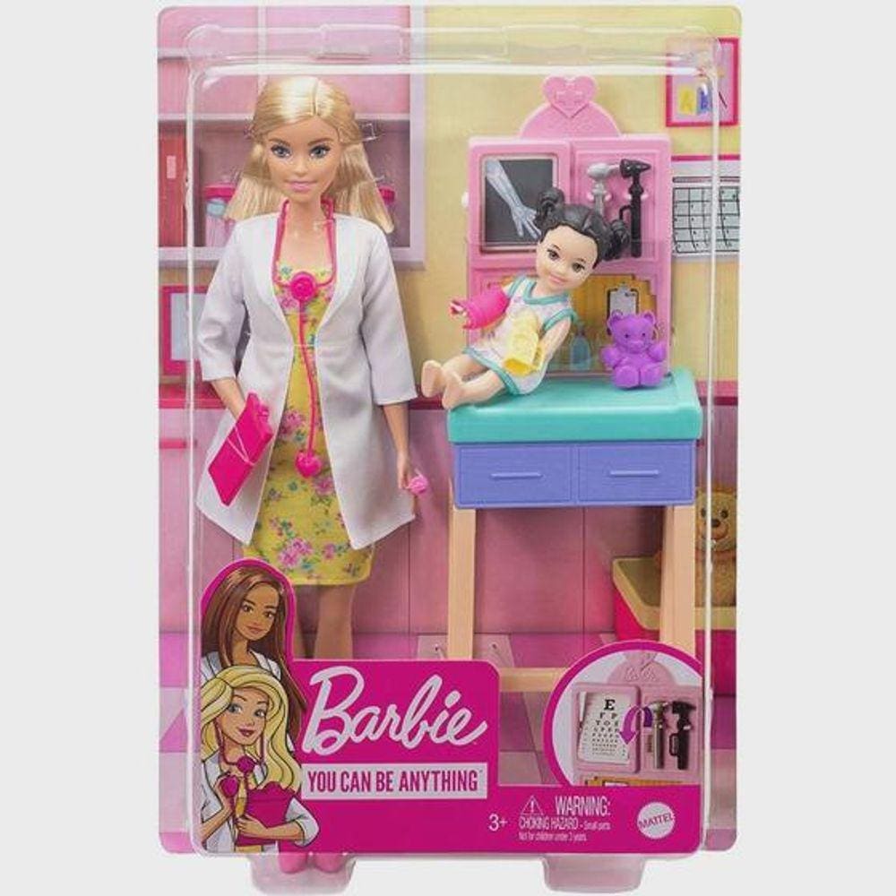 Boneca Barbie Pediatra Exame Raio-X Loira - Mattel GTN51