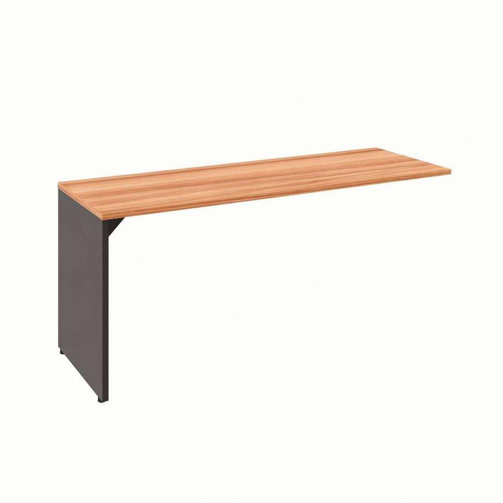 mesa dinâmica shelf nogal sevilha e preta 170 cm