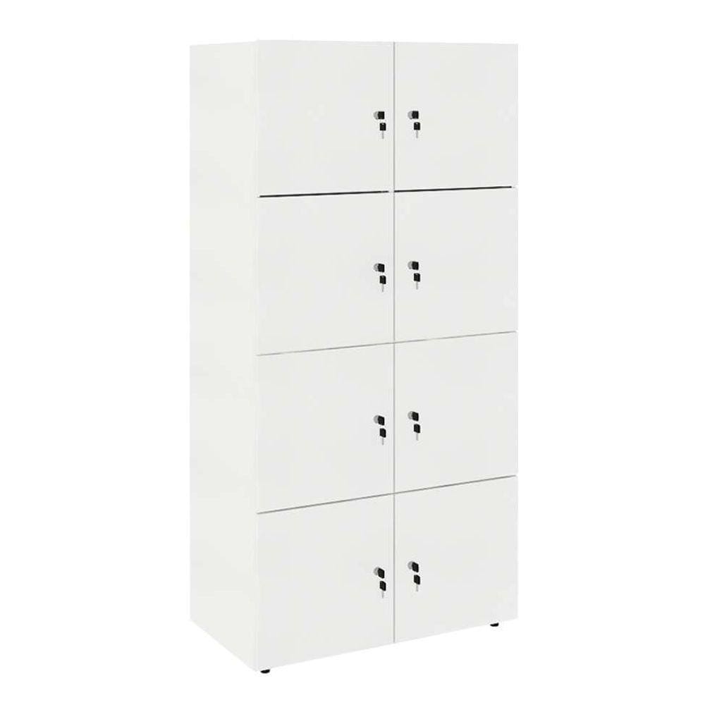 armário locker duplo module 8 pt branco