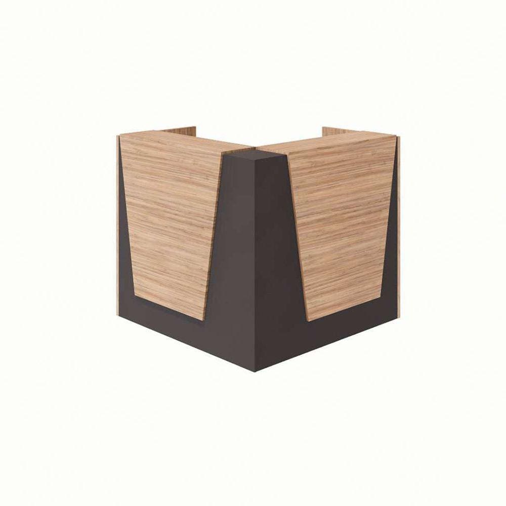 balcão de atendimento em l ção ameixa e preto 121 cm