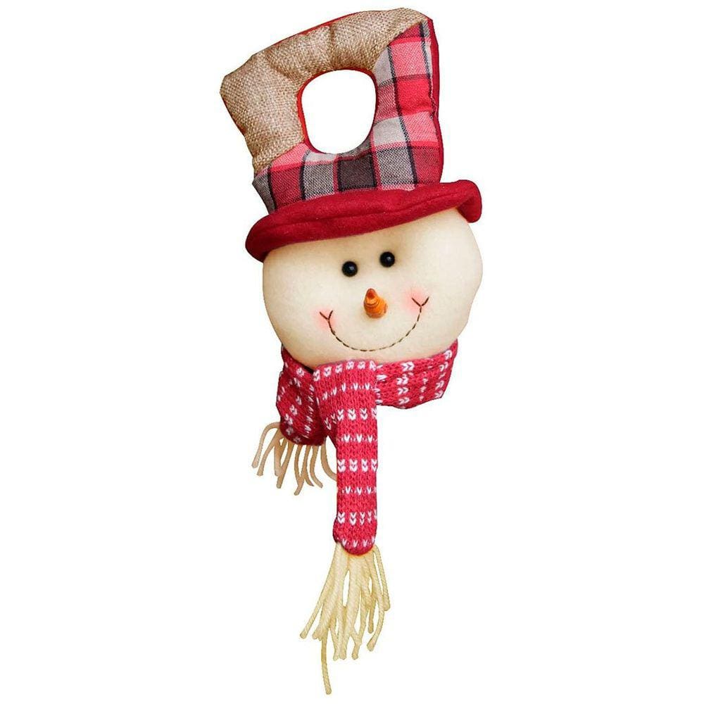 Kit 6 Bonecos de Neve Enfeite Porta Decoração Natal Pendente