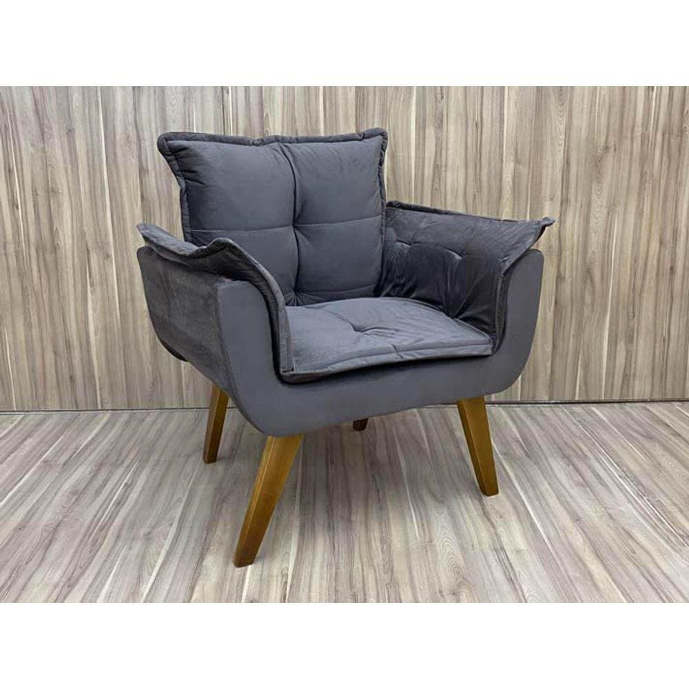 Poltrona Decorativa 1 Lugar Marrom 320 Julia