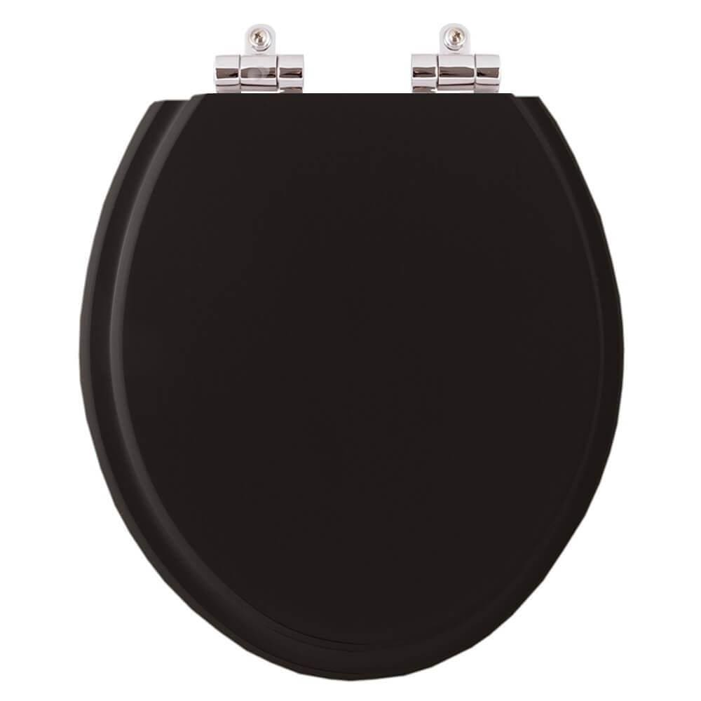 Assento Sanitário Soft Close Fiori Preto Para Vaso Fiori