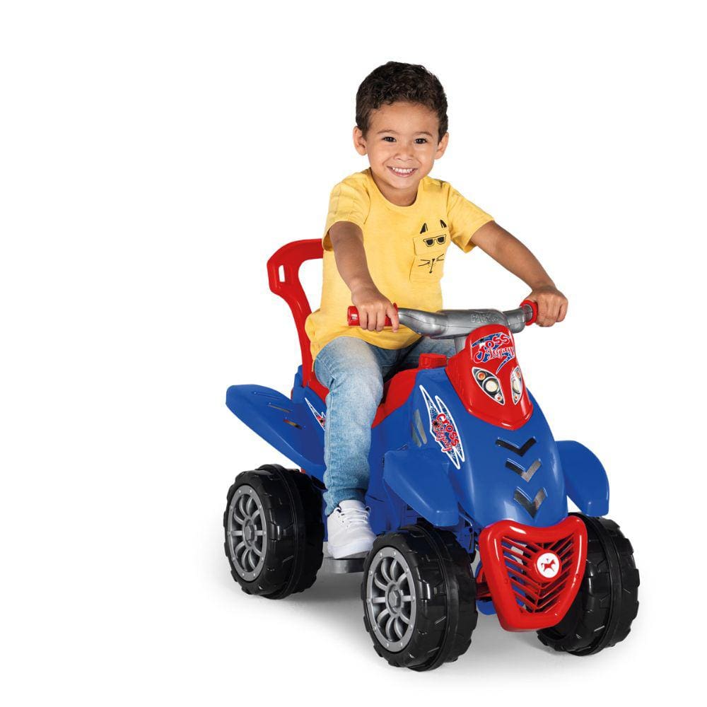 Motoca Triciclo Infantil com Empurrador Praia e Campo Bob Mar - Xplast