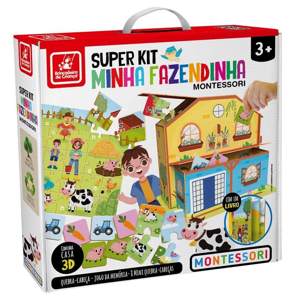 Super Kit Jogos Minha Fazendinha Montessori