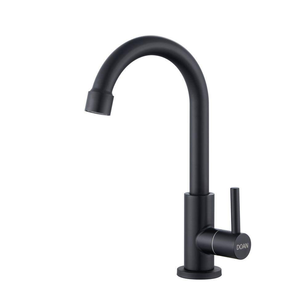 Torneira Banheiro/Lavabo Inox Gir Mesa Curta Preto NOX04B Doan