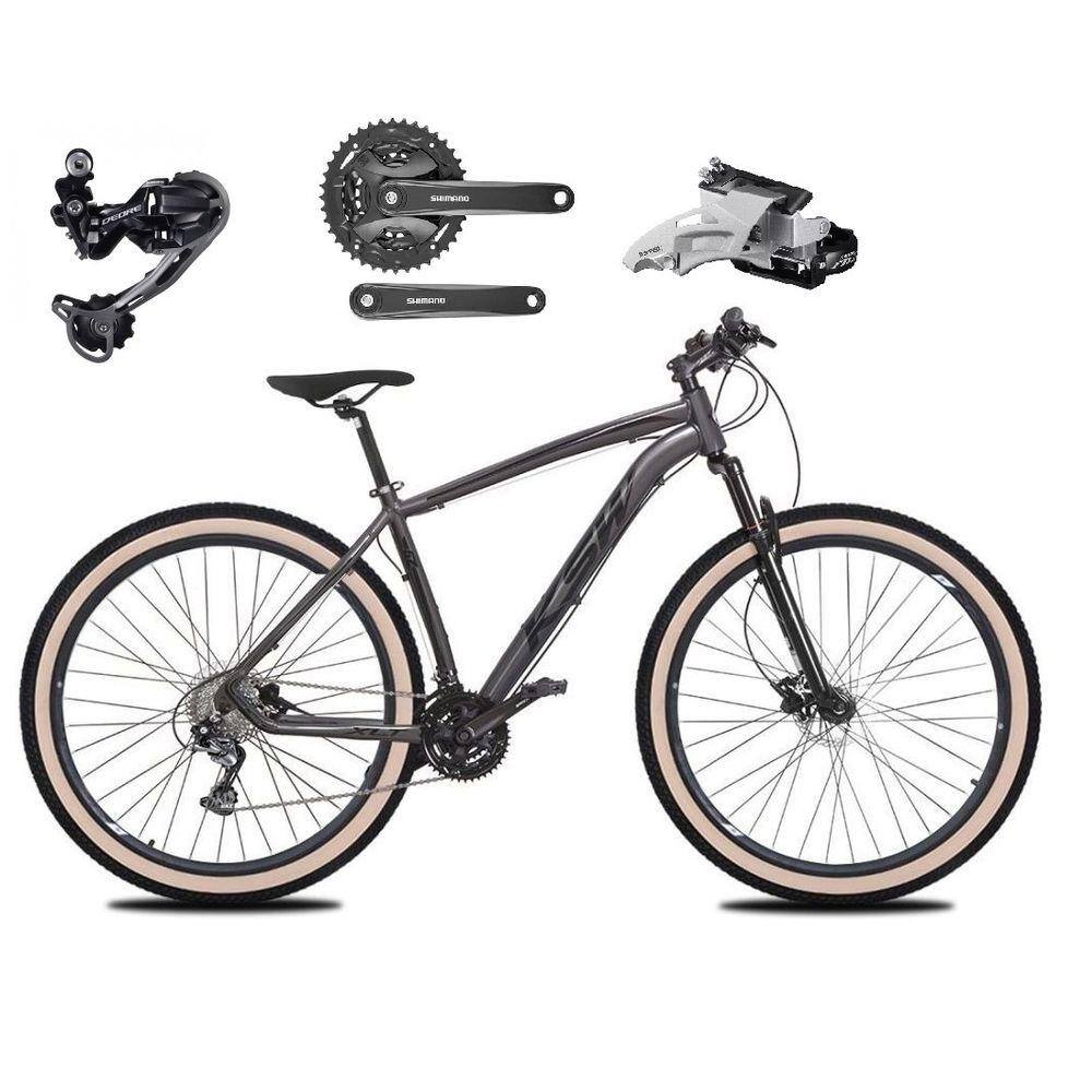 Bicicleta Aro 29 Ksw Xlt Câmbio Traseiro Shimano Deore e Altus 27v