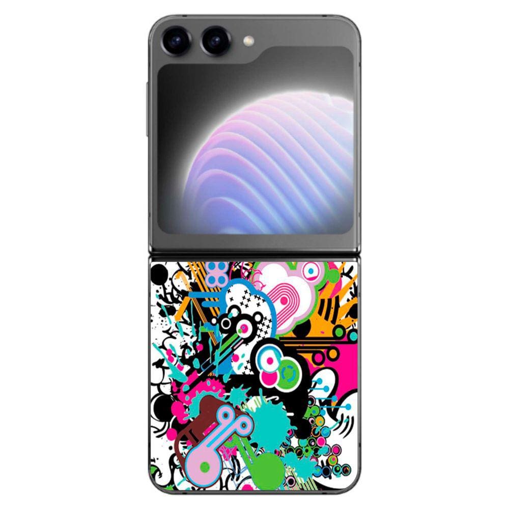 Capa Adesivo Skin022 Verso Para Samsung Galaxy Z Flip 5 2023