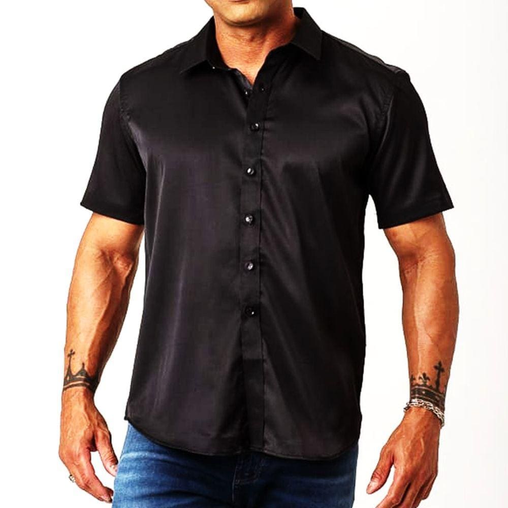 Camisa manga hot sale curta colombo