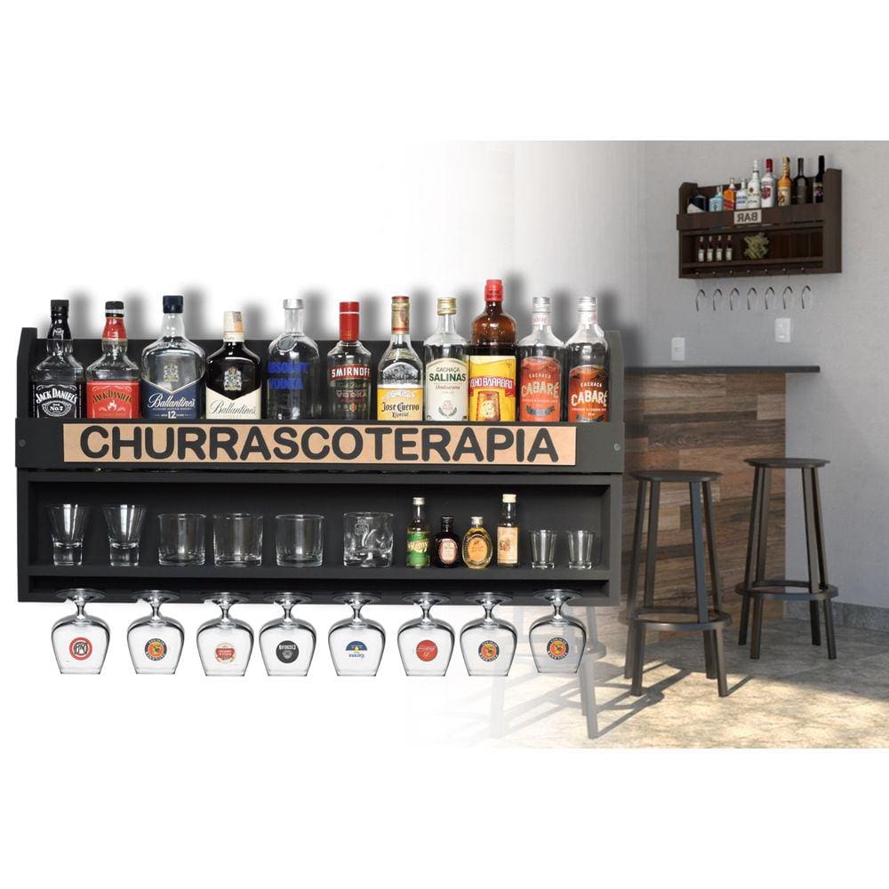 Barzinho Adega de Parede Churrasco Terapia: Compacto e impressionante!