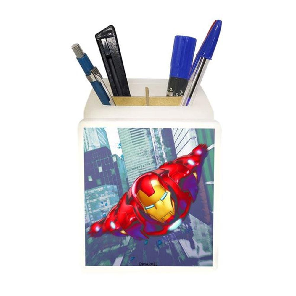Organizador de Mesa Iluminado Homem de Ferro Marvel