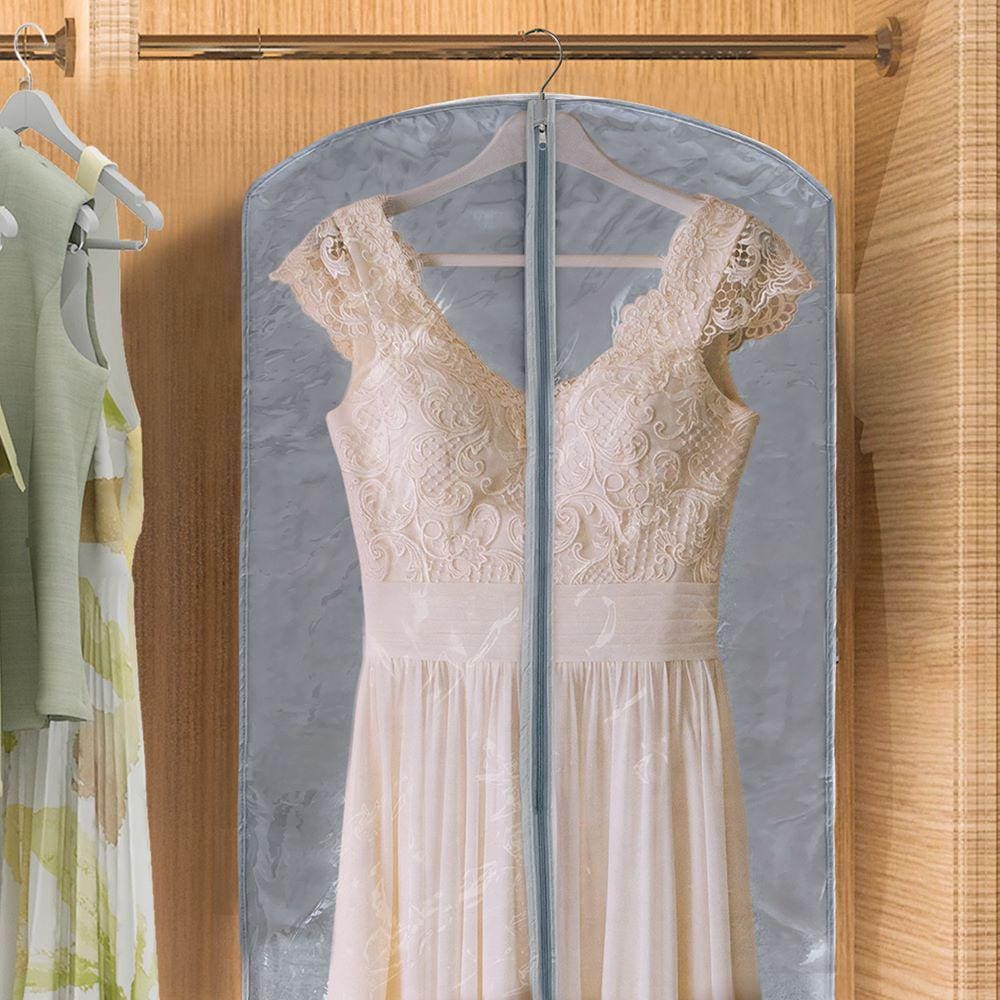 Capa Protetora Para Roupa Vestido E Terno Proteção Total 60X130cm - Frente Em Cristal Transparente