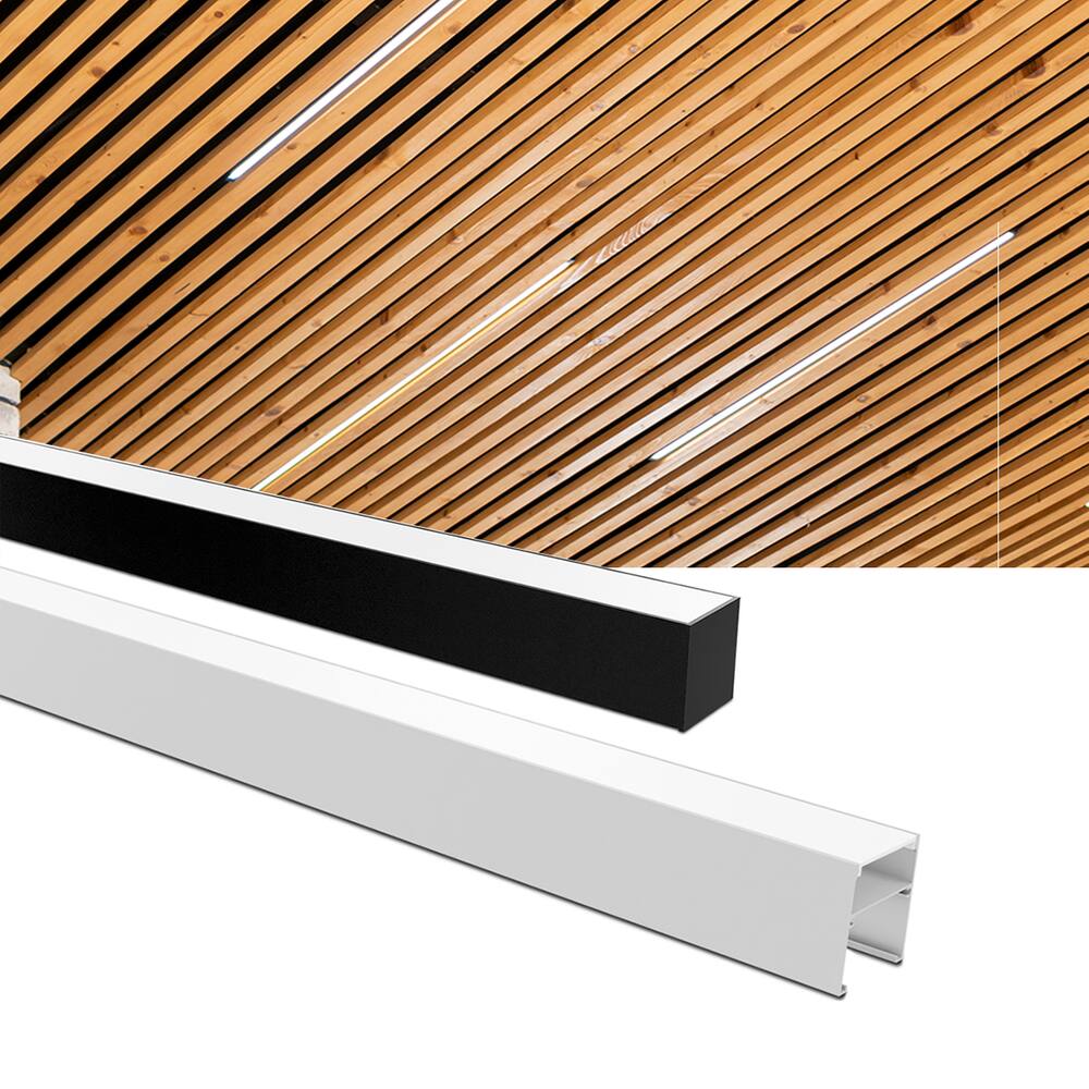 Perfil de Sobrepor Taschibra Para Fita de Led Zenith 50 Com 1,5 Metros Preto