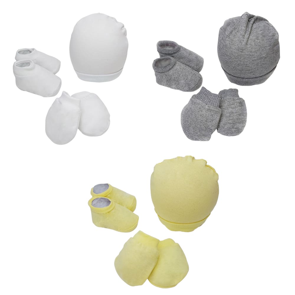 Kit Touca Luva Pantufa Menino Menina2 Kit Maternidade Touca Luva Meia Bebe Enxoval Menino Recem Nascido Gorro Pantufa Inverno Infantil