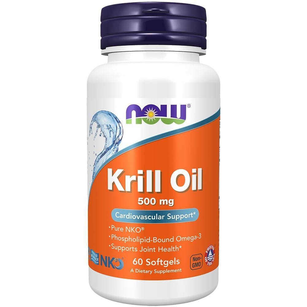 Suplemento Alimentar de Óleo de Krill 500mg Com 60 Cápsulas Gelatinosas - Now Foods
