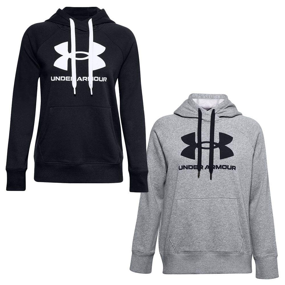 kit 2 Moletons Femininos Under Armour Rival Fleece Logo Hoodie