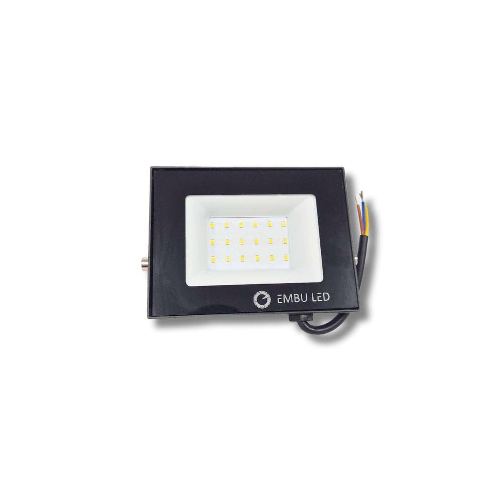 Refletor Led 30W RGB Slim IP67 Embu Led C/ Controle Remoto