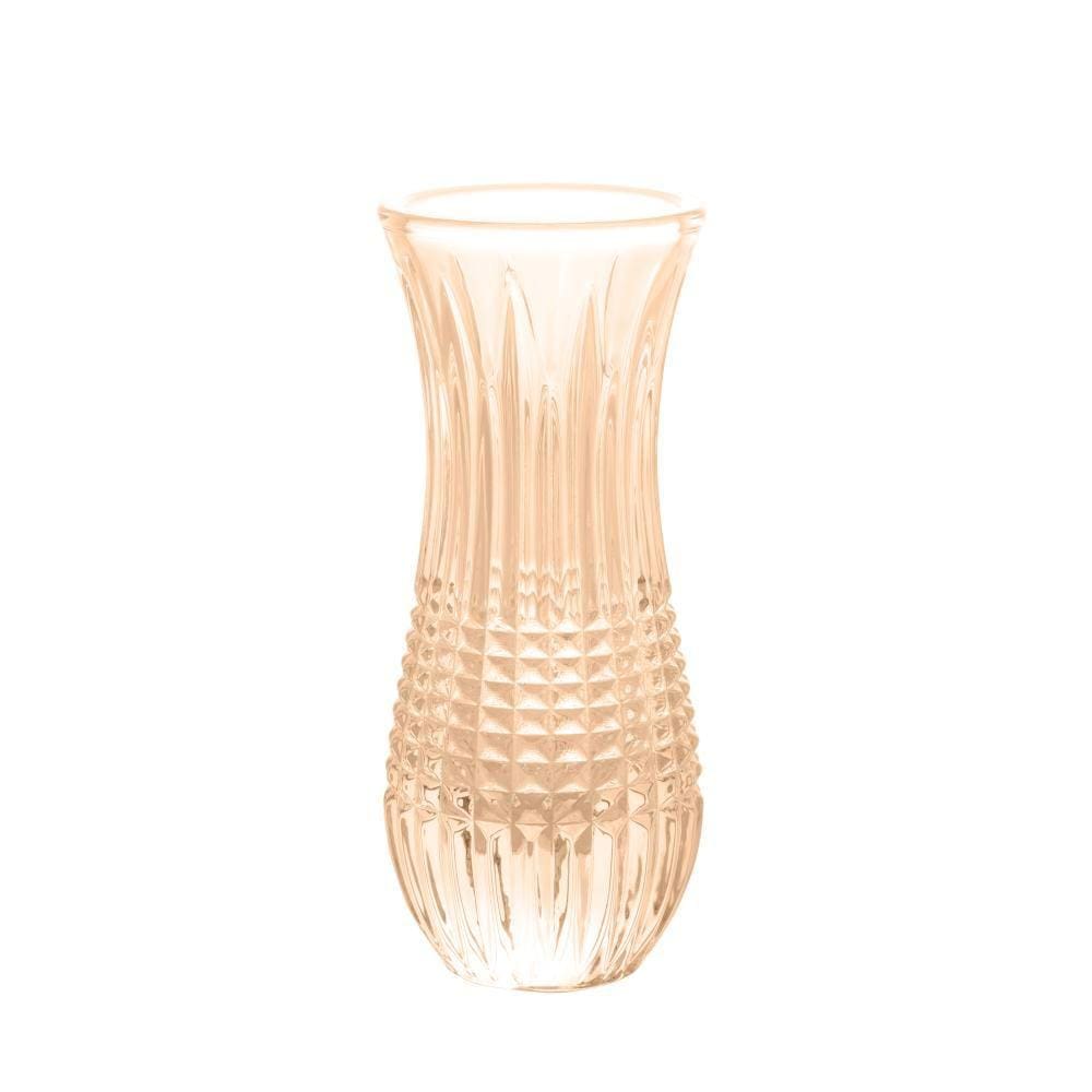 Vaso Wolff Queen de Cristal Âmbar 6cm x 15cm
