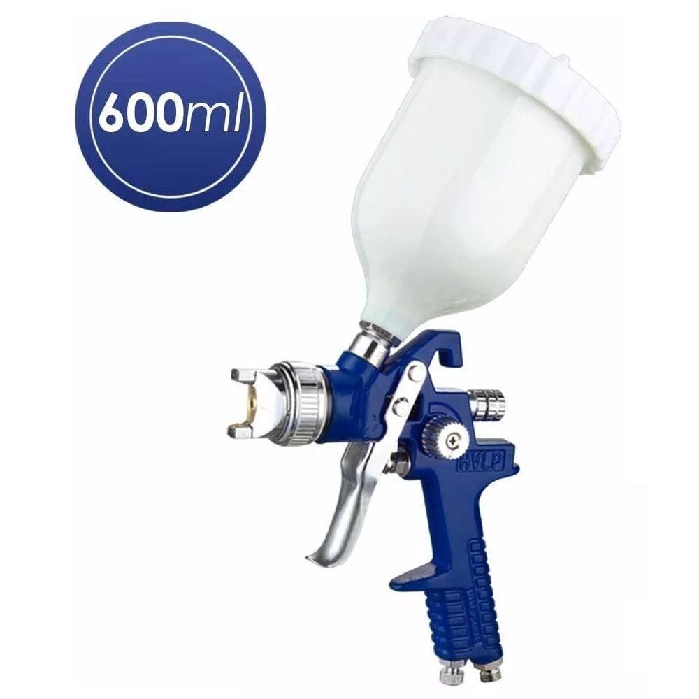 Pistola Pintura Gravitacional 1,4Mm Copo 600Ml Hg-50 Blue Chiaperini