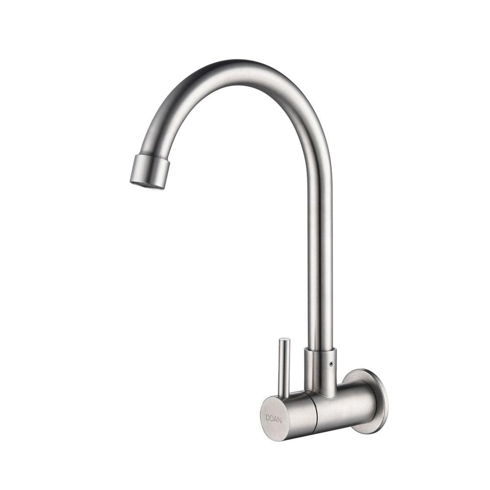 Torneira de Inox Giratória Parede Longa NOX01 Doan