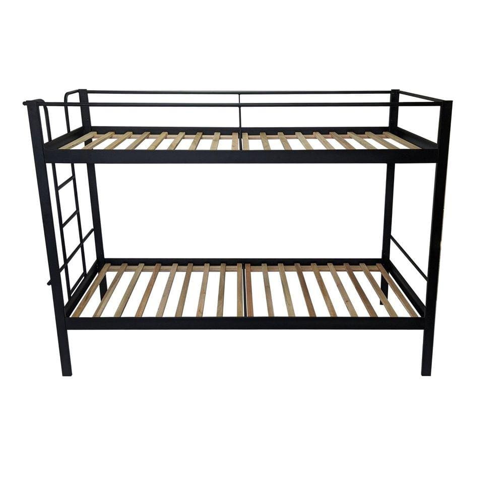 Conjunto para Quarto 1 Beliche e 1 Escrivaninha 135x75cm Completa Casa Preto Fosco