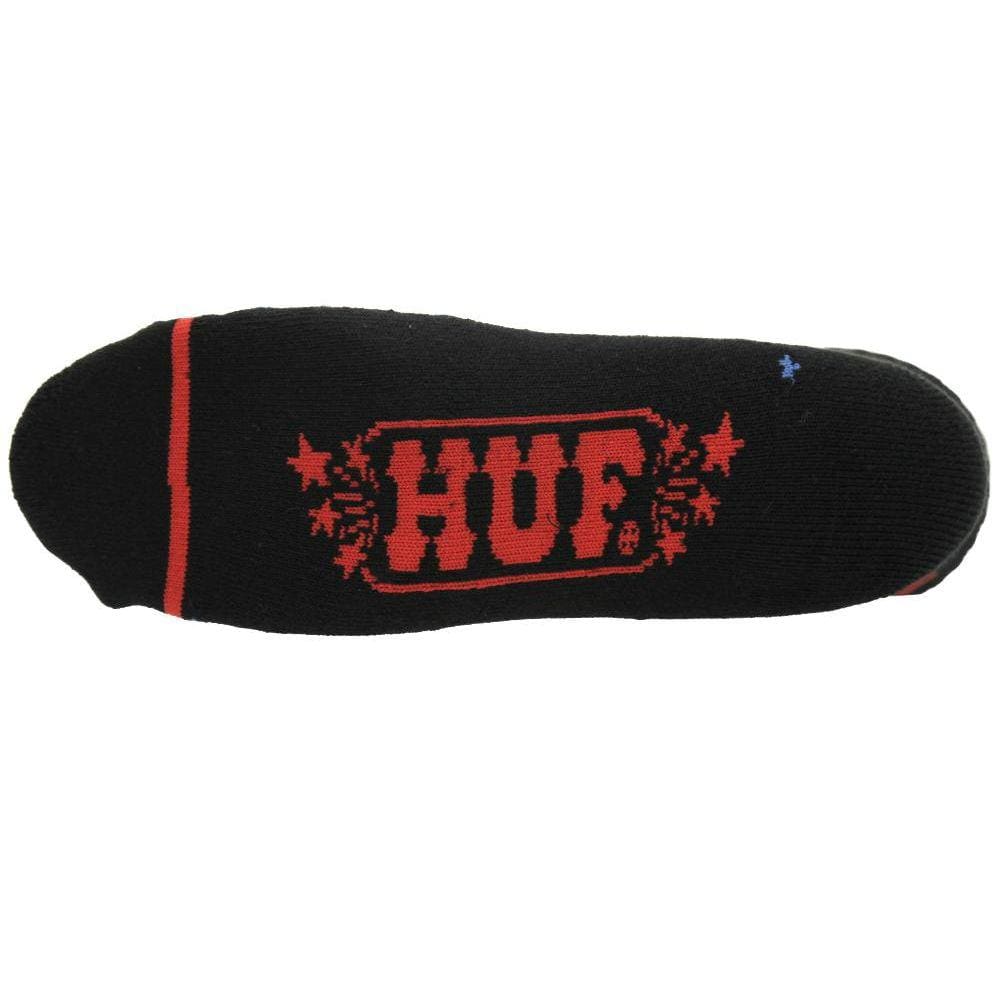 Meia HUF N Stars Sock Preta - Unissex
