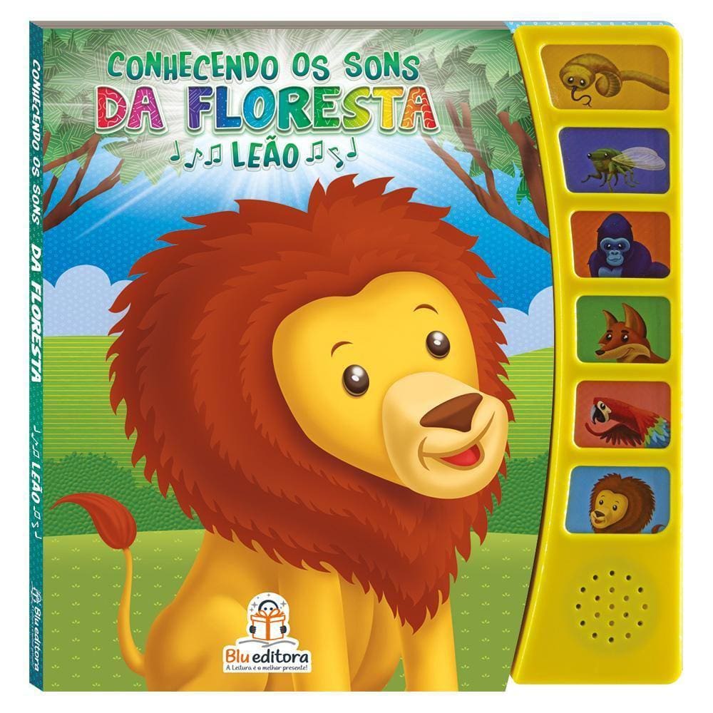 Livro Sonoro Conhecendo Os Sons Da Floresta: Leão