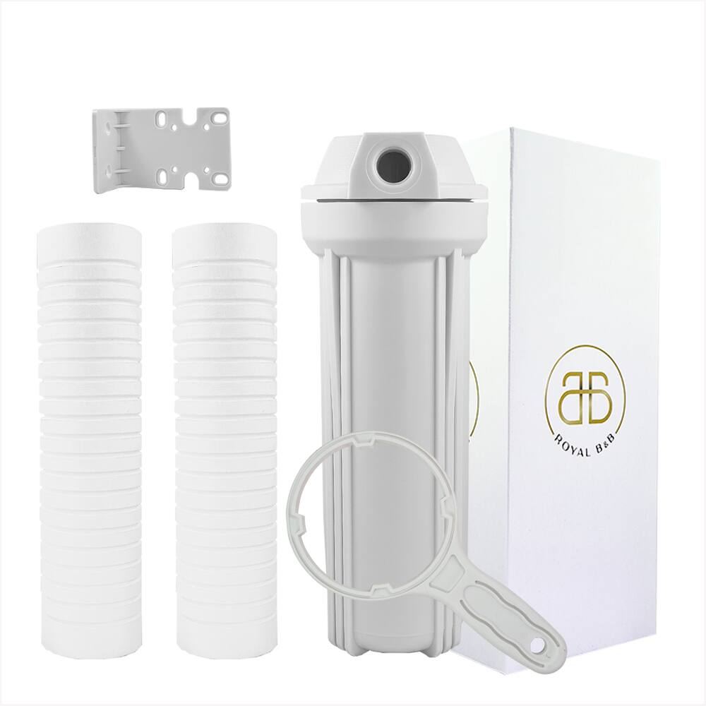 Filtro Agua Cavalete Caixa D`agua 2 Refil Pp Ranhurado