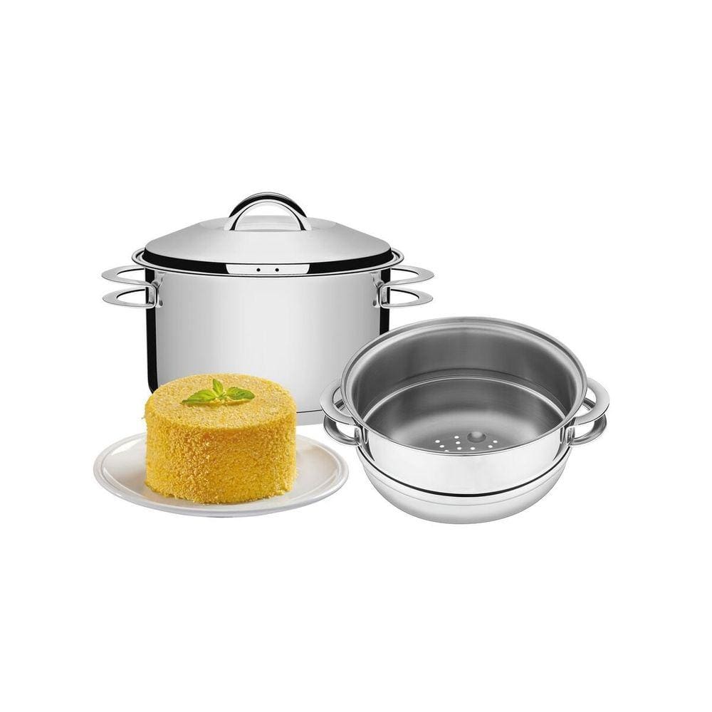 Cuscuzeira Aço Inox Solar 2 Peças- Tramontina