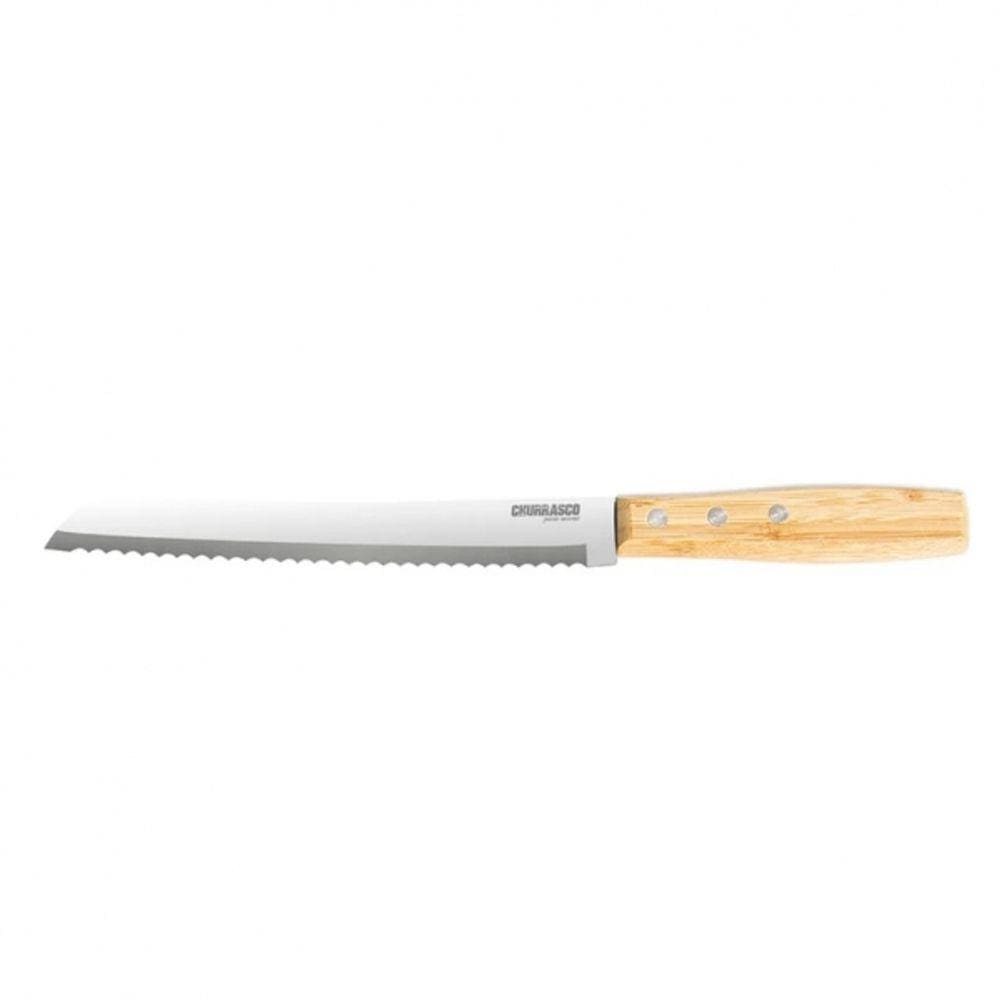 Faca para Pão 8´ Churrasco Paixão Nacional Gourmet Mix