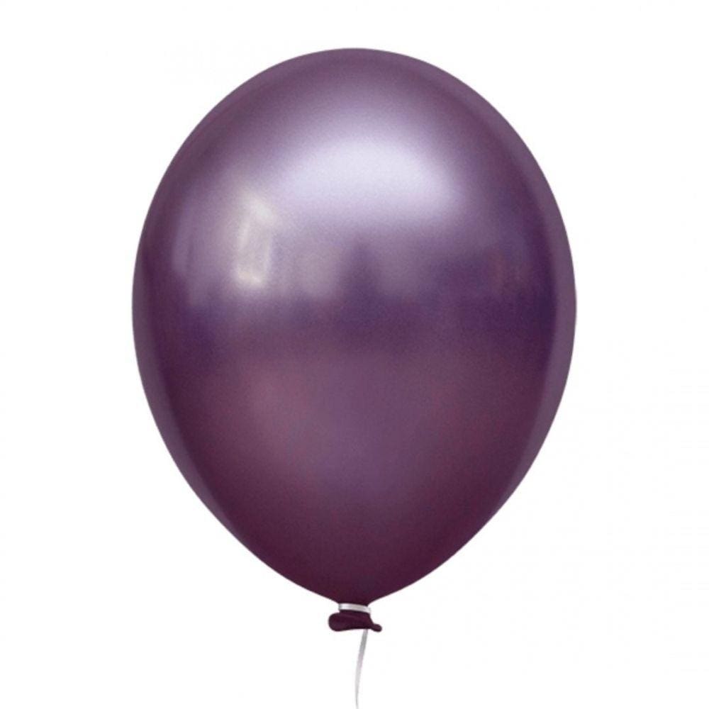 Balão 5 Alumínio Lilas Happy Day 25 Un