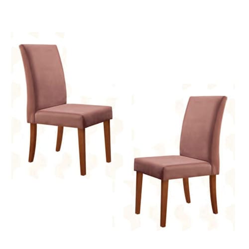 imagem-Cadeiras para Mesa de Jantar Estofada - Roma - Art Salas - Marrom