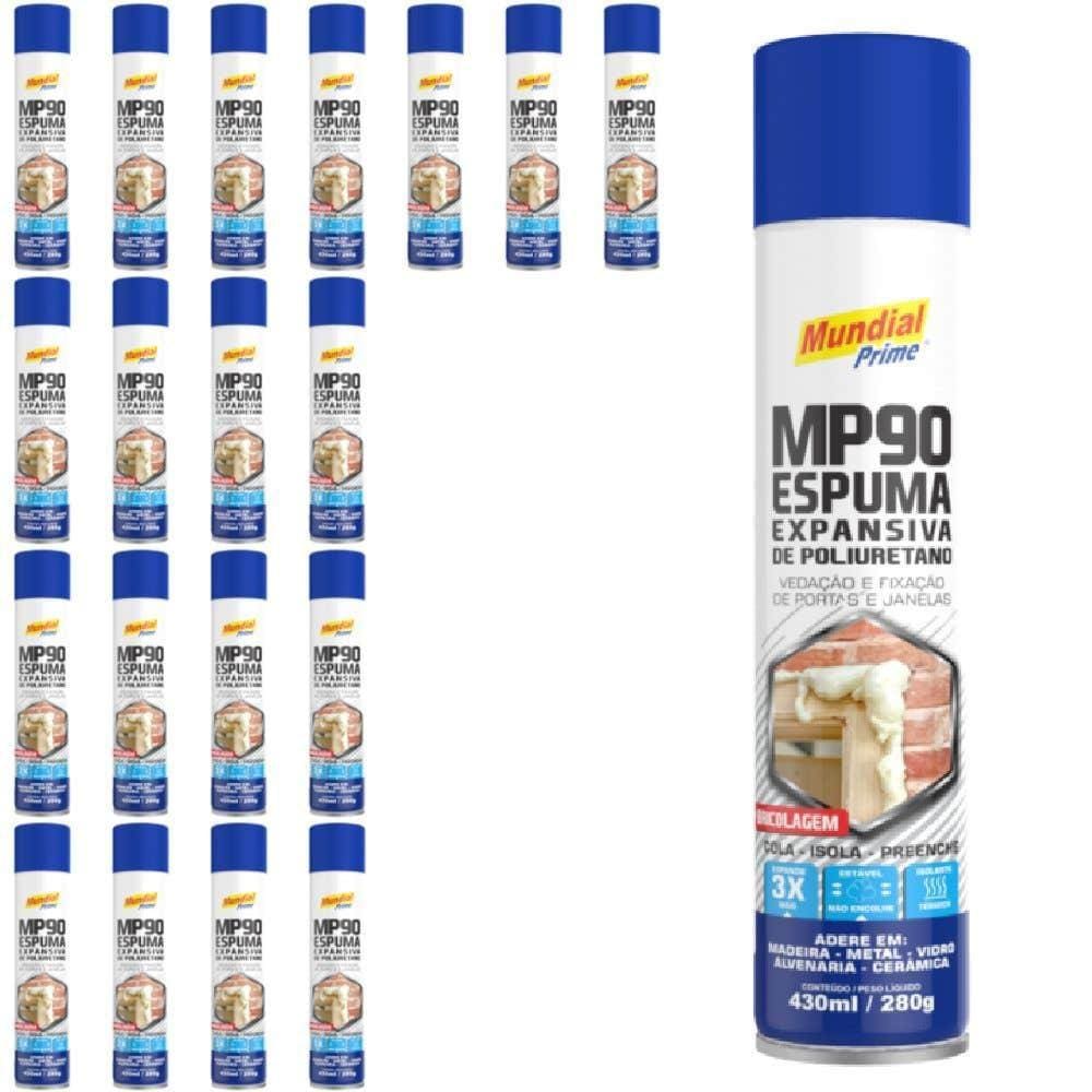 Espuma Bricolagem 430 ml com 20 Unidades MUNDIAL PRIME