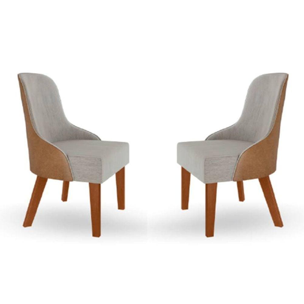 Cadeiras para mesa de jantar enconsto composê - Beatriz - Star Móveis