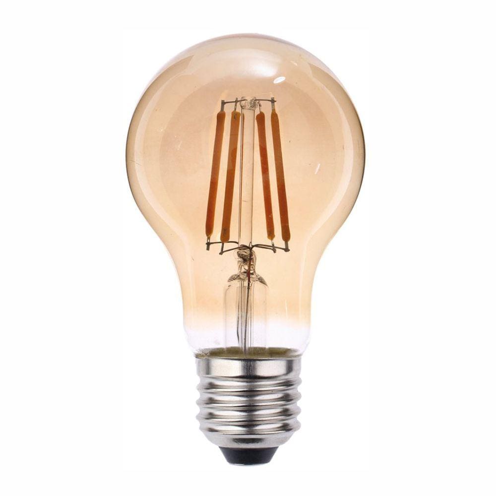 Lâmpada Led Filamento Blumenau 4W Bivolt A60 E27 2200K Luz Amarela
